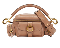 Small Camera Tote, Leather, Beige, MII, S/DB, 2*